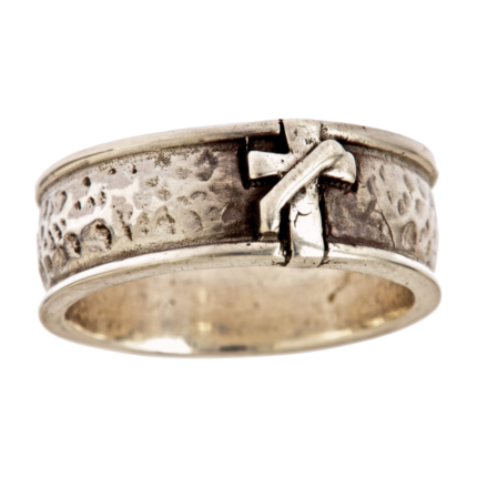 Deacon Ordination Ring Round hammered