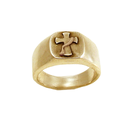 Deacon Large Ordination Ring 14 ky 1