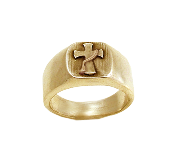 Deacon Large Ordination Ring 14 ky 1